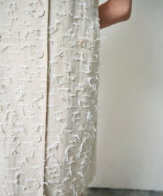 GRACE CONTINENTAL リボンヤーンジレドレス