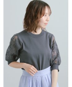 Te chichi エンブロイダリースリーブニット