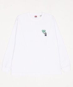 WEGO 【ユニセックス着用ITEM/MLサイズ展開】別注BENDAVISハートワンポイント刺繍T（LS）