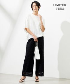 ICB L 【WEB限定・洗える】Ly.COハイゲージ ドルマンスリーブプルオーバー