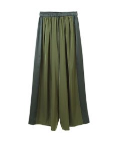 YECCA VECCA サテンタックワイドパンツ