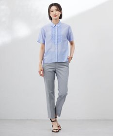 J.PRESS LADIES 【セットアップ対応・洗える・撥水】コットンFITTY テーパード パンツ