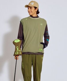 PW CIRCULUS 【撥水加工 / 小さくまとまる】【UNISEX】オーバーサイズ パッカブルベスト ゴルフウェア メンズ レディース