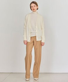 BEIGE， 【WEB限定・洗える】ALSACE / パール釦ウールニットカーディガン