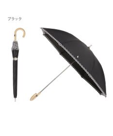 MOONBAT POLO RALPH LAUREN（ポロ ラルフローレン）晴雨兼用日傘 無地 刺繍 長傘 遮光率100％ 遮熱 UV