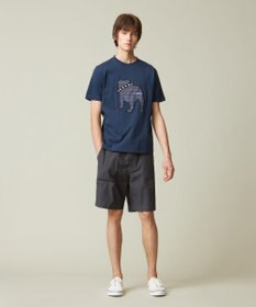 J.PRESS MEN 【UNISEX】ファブリックワッペン バックブルTシャツ