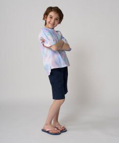 OP／FILA 【RUSTY】ニコちゃん×タイダイ柄半袖Tシャツ