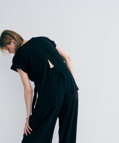 uncrave バックサテンジョーゼット オールインワン