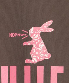 PW CIRCULUS 【吸水速乾 / UV遮蔽率99.5% UVカット / ストレッチ】【WOMEN】ラビットグラフィック ロングスリーブモックT ゴルフウェア レディース