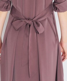 Tiaclasse 【新色追加・洗える】バックリボン前開きワンピース