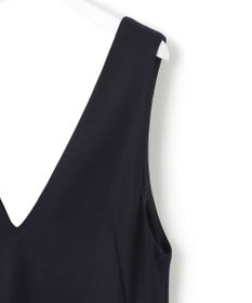 23区 【WEB限定カラーあり】ウール圧縮スムース Vネック ワンピース