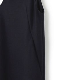 23区 【WEB限定カラーあり】ウール圧縮スムース Vネック ワンピース