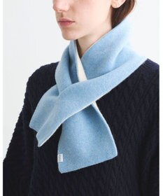 MOONBAT MACKINTOSH PHILOSOPHY(マッキントッシュ フィロソフィー）【ギフトBOX付】ウール100％ リバーシブル ニット マフラー ユニセックス 日本製