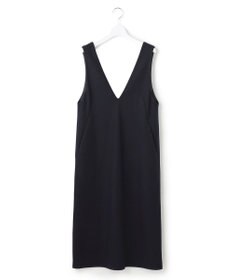 23区 【WEB限定カラーあり】ウール圧縮スムース Vネック ワンピース