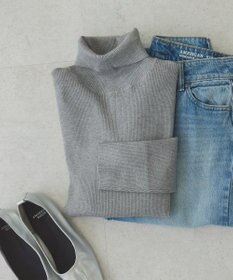 AMERICAN HOLIC バイパチリブタートルネックニットプルオーバー