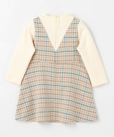 組曲 KIDS 【90-100㎝】チェックワンピース