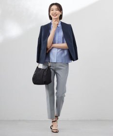 J.PRESS LADIES 【セットアップ対応・洗える・撥水】コットンFITTY テーパード パンツ