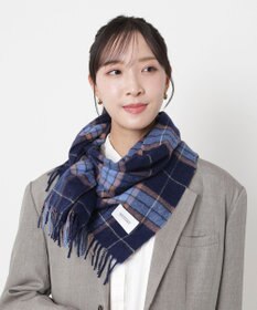 MOONBAT MACKINTOSH PHILOSOPHY(マッキントッシュ フィロソフィー）カシミヤ100％ クラシカルチェックマフラー