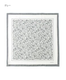 MOONBAT MACKINTOSH PHILOSOPHY(マッキントッシュ フィロソフィー）シルクスカーフ ボタニカル 68×68㎝ 日本製