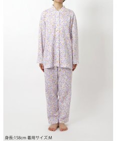 Wing パジャマ 長袖 長ズボン 綿混(本体) あったか レディース EP6010 ウイング／ワコール