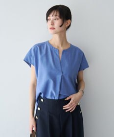 YECCA VECCA 【マシンウォッシャブル】サラサラスキッパーブラウス