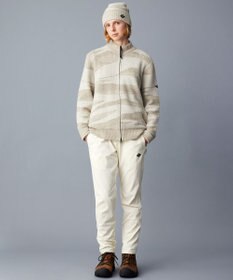 JOSEPH ABBOUD MOUNTAIN 【イタリア糸使用/軽量】ブークレーカモフラージュ  ニット ブルゾン