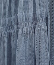 earth music&ecology シャーリングギャザーチュールスカート