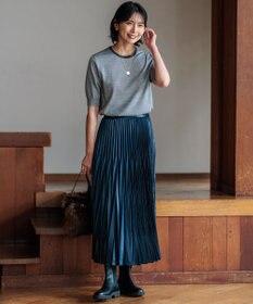 23区 S 【洗える】サステナブルウール 半袖 ニット