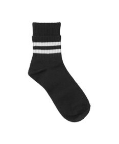 WEGO 切り替えラインクルーソックス