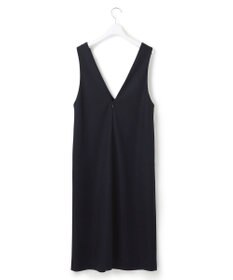 23区 【WEB限定カラーあり】ウール圧縮スムース Vネック ワンピース