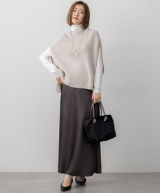 23区 S 【CLASSY.掲載/洗える】スムージーコットン タートルネック ニット