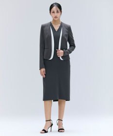 BEIGE， 【洗える・VERY NaVY 11月号掲載】CINDY / ダブルカラージャケット