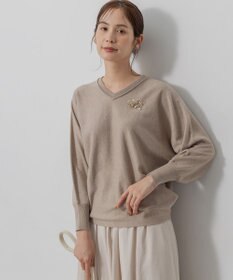 組曲 S 【前後着用可】ニューシックニットＶネック プルオーバー
