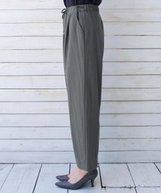 Tiaclasse 綿混リンクル加工ワイドパンツ