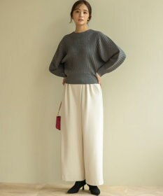 組曲 【手洗い可】ELENAスパンコールドルマン ニット