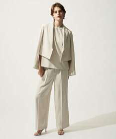 uncrave クールタッチツイル スリットブラウス