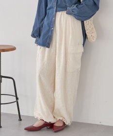 earth music&ecology 総レースカーゴパンツ