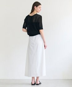 BEIGE， LEPIDO / 前後2WAY シアー編みニット