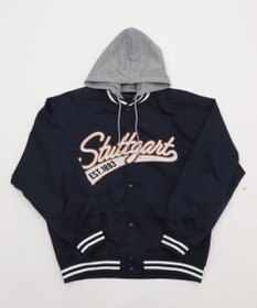 WEGO 【ユニセックス着用ITEM】2WAYフードワッペンスタジャン