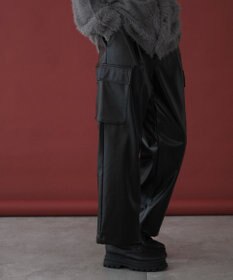 WEGO 【ユニセックス着用ITEM】エコレザーカーゴスラックス