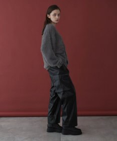 WEGO 【ユニセックス着用ITEM】エコレザーカーゴスラックス