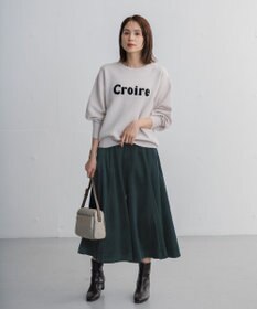 ANY 【洗濯機可】エステルベロア ガウチョパンツ