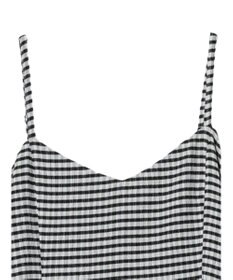 earth music&ecology チェックキャミワンピース