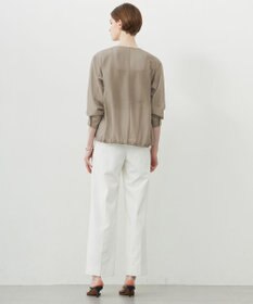 ICB 【接触冷感・速乾・洗える】 リヨセルナイロンワッシャー ノーカラーブルゾン