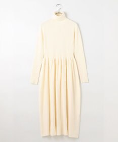 #Newans 【カシミヤ混】フィット＆フレアニットワンピース