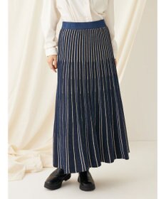 CRAFT STANDARD BOUTIQUE 配色ストライプニットスカート