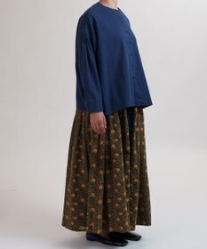 muuc コットンローン長袖ブラウス