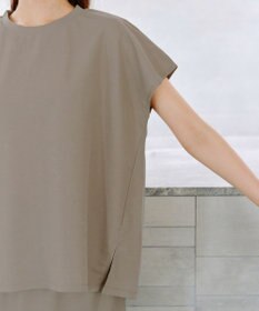 Tiaclasse 【洗える】フレンチスリーブカノコトップス