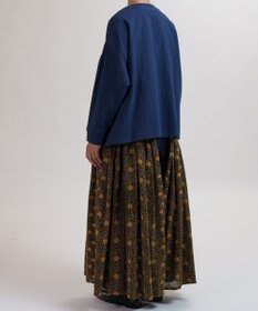 muuc コットンローン長袖ブラウス