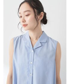 earth music&ecology ＳＥＴ２点シャーリングビスチェ×シャツワンピース